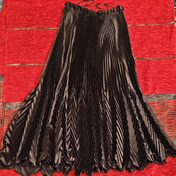Cachet Skirt Pleated Evening Elegant Skirt Small - Picture 3 of 6